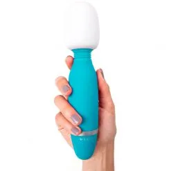 B Swish Bthrilled Classic Wand Vibrator -Par Sexleketøy butikk 16594 b swish bthrilled classic wand vibrator turquoise q100 02 1
