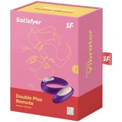 Satisfyer Satisfyer Double Plus -Par Sexleketøy butikk 18693 partner plus par vibrator med fjernbetjening 90 pack q100