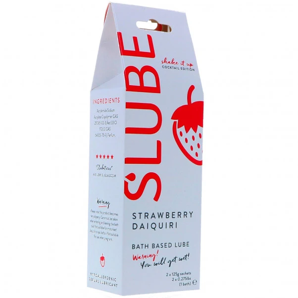 Slube Strawberry Daiquiry Vannbasert Badegel 250 G 1 Slube Strawberry Daiquiry Vannbasert Badegel 250 G