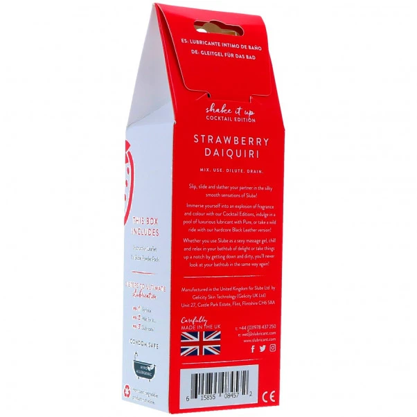 Slube Strawberry Daiquiry Vannbasert Badegel 250 G 2 Slube Strawberry Daiquiry Vannbasert Badegel 250 G - Bilde 2
