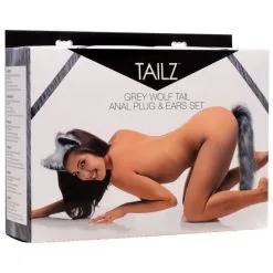 Tailz Grey Wolf Tail Analplugg Og Ører 7 Tailz Grey Wolf Tail Analplugg Og Ører -Par Sexleketøy butikk 20915 tailz grey wolf tail anal plug s t 03