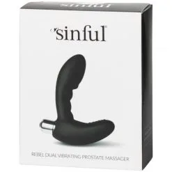 Sinful Rebel Dual Vibrerende Prostatastimulator 11 Sinful Rebel Dual Vibrerende Prostatastimulator -Par Sexleketøy butikk 21324 sinful rebel dual vibrating prostate massager fuxtoy
