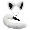 Tailz White Fox Tail Anaplugg Og Ører
