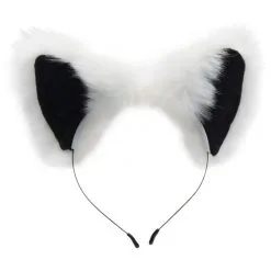 Tailz White Fox Tail Anaplugg Og Ører -Par Sexleketøy butikk 21710 tailz fox tail anal plug og rer q100 03