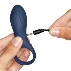 Amaysin Love Ring Oppladbar Vibrerende Penisring -Par Sexleketøy butikk 22468 amaysin vibrerende love ring opladelig 06 hand q100