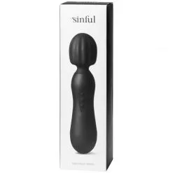 Sinful Midi Magic Wand Vibrator -Par Sexleketøy butikk 22500 sinful midi magic wand package 01 q100