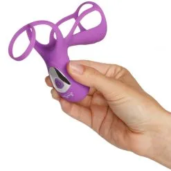 BeauMents Twosome Fun Vibrerende Penisring 12 BeauMents Twosome Fun Vibrerende Penisring -Par Sexleketøy butikk 22616 beauments twosome fun penis vibrator 05 hand q100