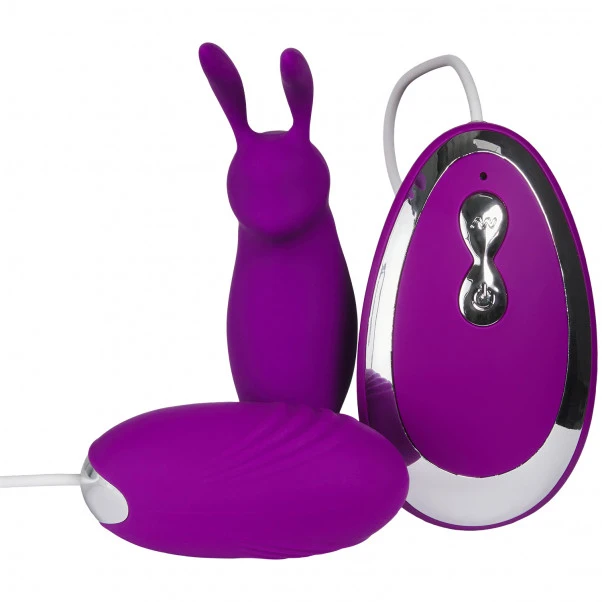 Baseks Fjernstyrt Bunny Tickler Og Vibratoregg 1 Baseks Fjernstyrt Bunny Tickler Og Vibratoregg