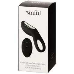 Sinful Love Buzz Fjernstyrt Vibrerende Penisring 19 Sinful Love Buzz Fjernstyrt Vibrerende Penisring -Par Sexleketøy butikk 23248 sinful love buzz vibrerende penisring opladelig og fjernbetjent 90 pack q100