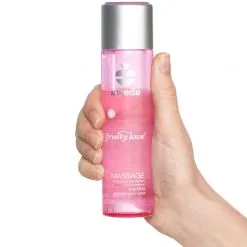 Swede Fruity Love Oppvarmende Massasjelotion Med Smak, 120 Ml. 120 Ml -Par Sexleketøy butikk 23808 swede fruity love massage olie 120 ml 50 hand q100