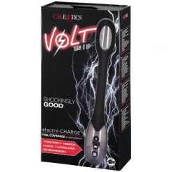 CalExotics Volt Electro Charge E-stim Vibrator -Par Sexleketøy butikk 24485 volt electro charge full coverage e stimulation vibrator 90 pack q100