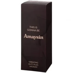 Amaysin Vibrerende Medium Analplugg -Par Sexleketøy butikk 24500 amaysin vibrating medium butt plug 90 pack