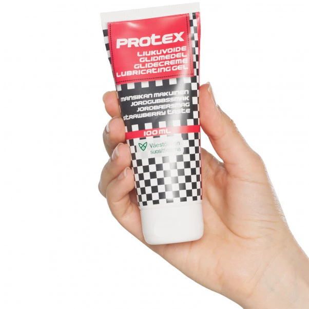 Protex Vannbasert Glidemiddel Med Jordbærsmak 100 Ml 2 Protex Vannbasert Glidemiddel Med Jordbærsmak 100 Ml - Bilde 2