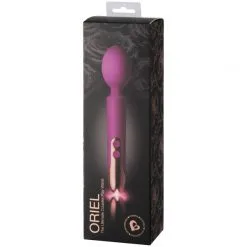 Rocks Off Oriel Rosa -Par Sexleketøy butikk 24594 oriel rechargeable wand 90 pack q100