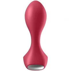 Satisfyer Backdoor Lover Analplugg Vibrator -Par Sexleketøy butikk 25087 satisfyer backdoor lover plug vibrator red 03 product q100