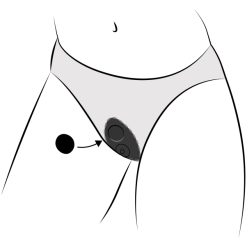 Sinful Magnetisk Trusevibrator -Par Sexleketøy butikk 25745 sinful magnetic panty vibrator q100