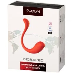 Svakom Phoenix Neo App-Controlled Bulletvibrator -Par Sexleketøy butikk 25858 svakom phoenix neo app controlled bullet vibrator 90 pack q100
