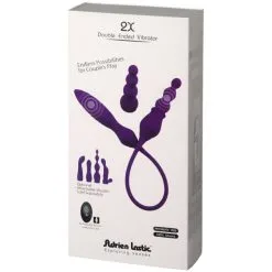 Adrien Lastic 2 2X Fjernstyrt Dobbelvibrator 11 Adrien Lastic 2 2X Fjernstyrt Dobbelvibrator -Par Sexleketøy butikk 26336 adrien lastic 2x remote controlled double vibrator 90 pack q100