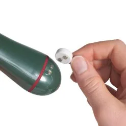 Baseks Oppladbar Grønn Mini Massasjestav -Par Sexleketøy butikk 26718 baseks rechargeable mini magic wand green 51 hand q100