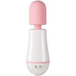 Baseks Oppladbar Rosa Mini Massasjestav -Par Sexleketøy butikk 26719 baseks rechargeable mini magic wand pink 03 product q100