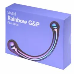 Sinful Rainbow G&P Glassdildo 17 Cm 7 Sinful Rainbow G&P Glassdildo 17 Cm -Par Sexleketøy butikk 26837 sinful rainbow g p dildo 90 pack q100