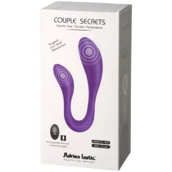 Adrien Lastic Couple Secrets II Fjernstyrt Dobbelvibrator -Par Sexleketøy butikk 26957 adrien lastic couple secrets ii remote controlled double vibrator 90 pack q100