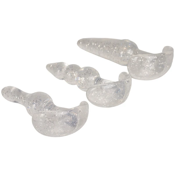 Baseks Glitter Booty Beginners Butt Plug-sett 2 Baseks Glitter Booty Beginners Butt Plug-sett - Bilde 2