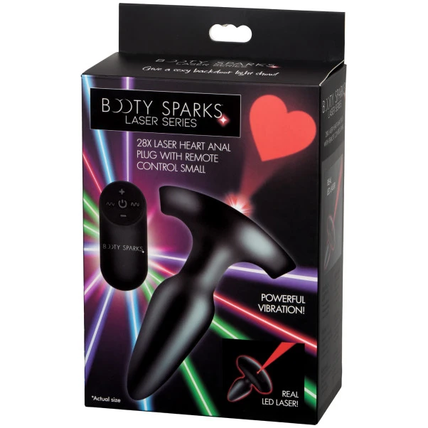Booty Sparks Laser Series Heart Liten Fjernkontrollert Analplugg Med LED 5 Booty Sparks Laser Series Heart Liten Fjernkontrollert Analplugg Med LED - Bilde 5