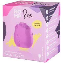 ROMP Rose Klitorisstimulator 13 ROMP Rose Klitorisstimulator -Par Sexleketøy butikk 27585 romp rose clitoral stimulator 90 pack q100