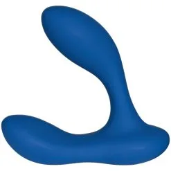 Sinful Comfort Business Blue Prostatavibrator Med Fjernkontroll -Par Sexleketøy butikk 27795 sinful comfort business blue rechargeable prostate vibrator 03 product q100