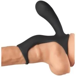 Sinful Dual Action Fjernstyrt Love Ring -Par Sexleketøy butikk 27799 sinful dual action rechargeable remote controlled love ring 20 dildo q100