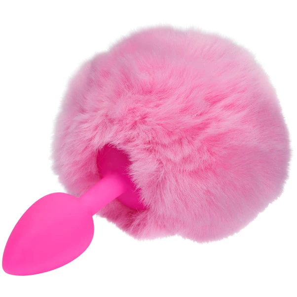 Baseks Pink Furry Bunny Tail Analplugg 2 Baseks Pink Furry Bunny Tail Analplugg - Bilde 2